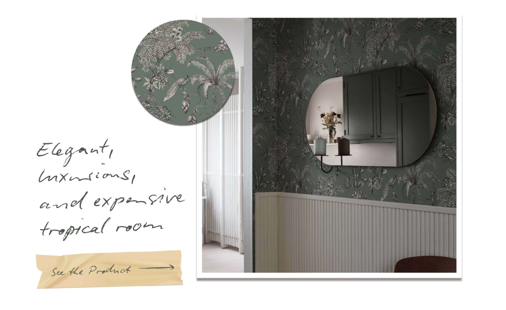 Exotic forest tropical design looks